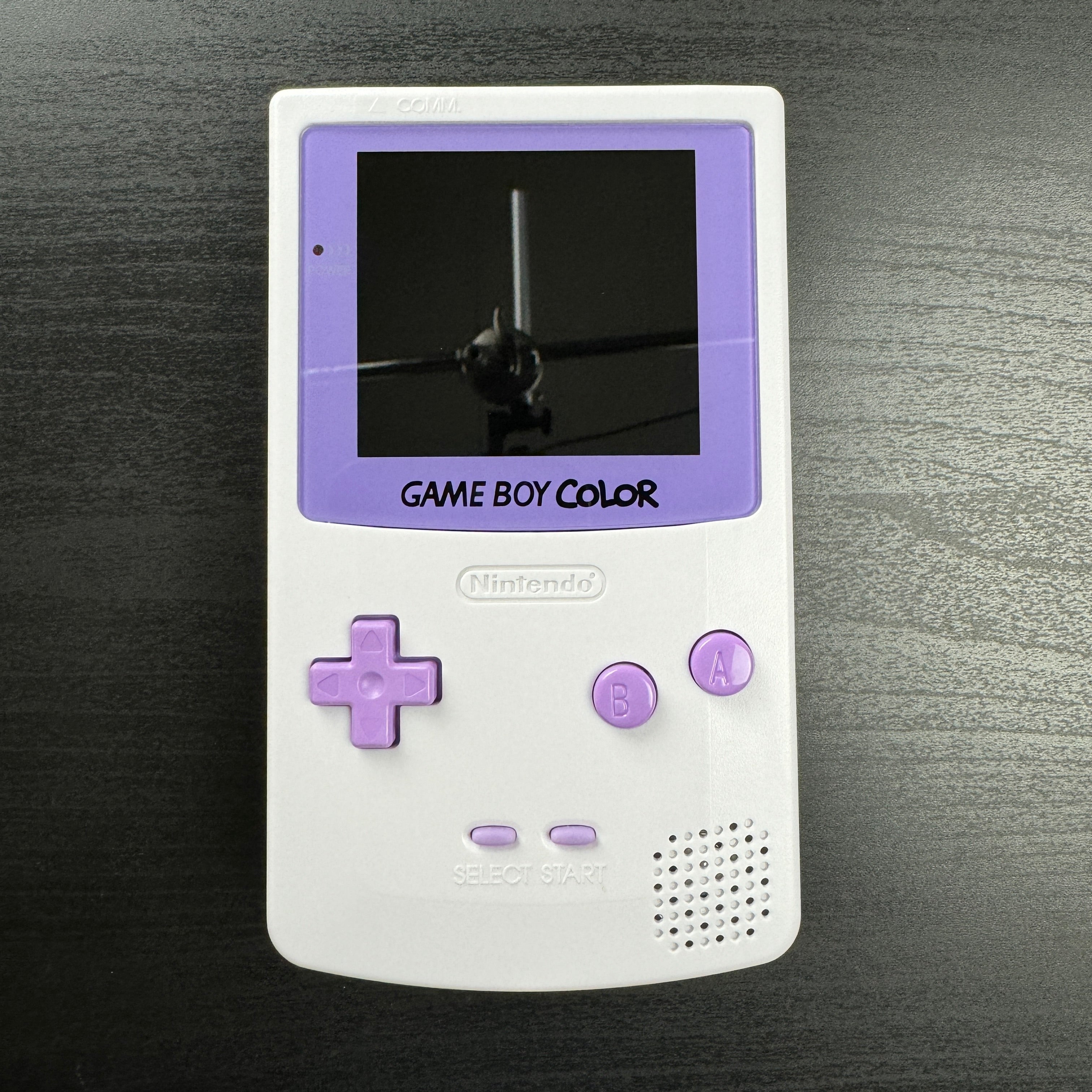 Modded Game Boy Color w/ IPS Display (White and Purple)