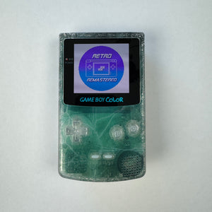 Modded Game Boy Color w/ AMOLED Display (Black Ice Permafrost)