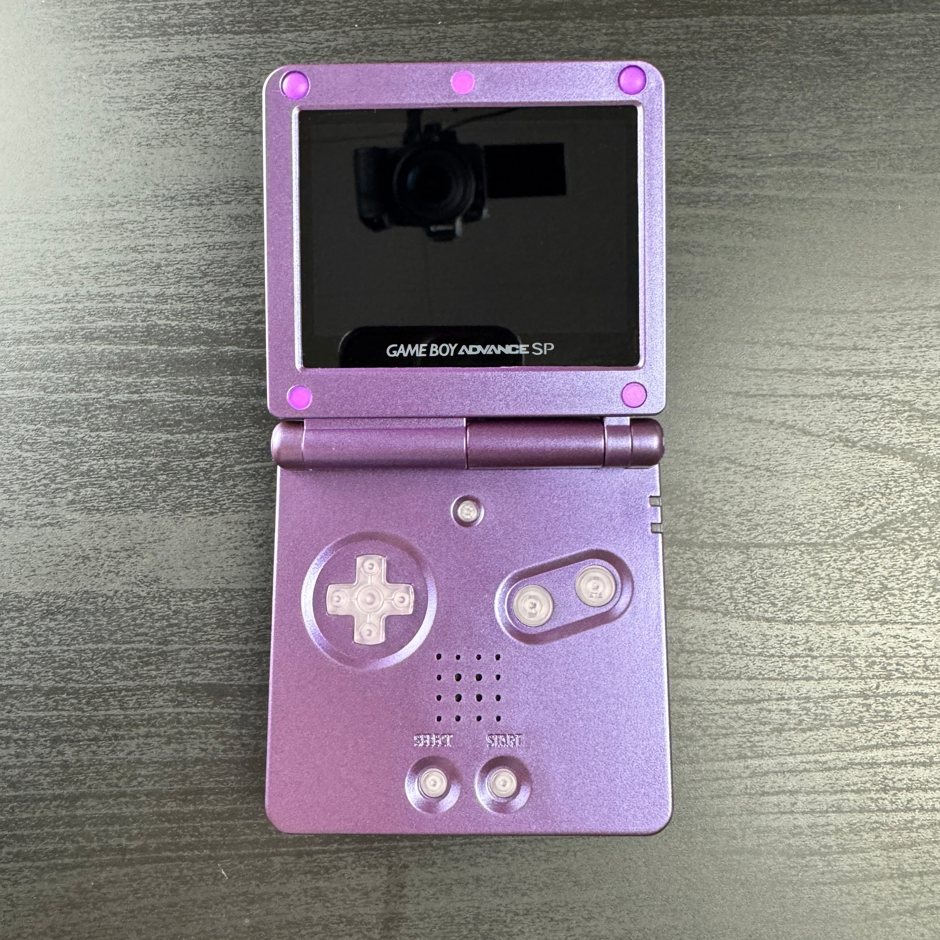 Modded Game Boy Advance SP W/ IPS V5 Screen (Purple)