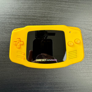 Modded Game Boy Advance W/ IPS V5 Screen (All Yellow)