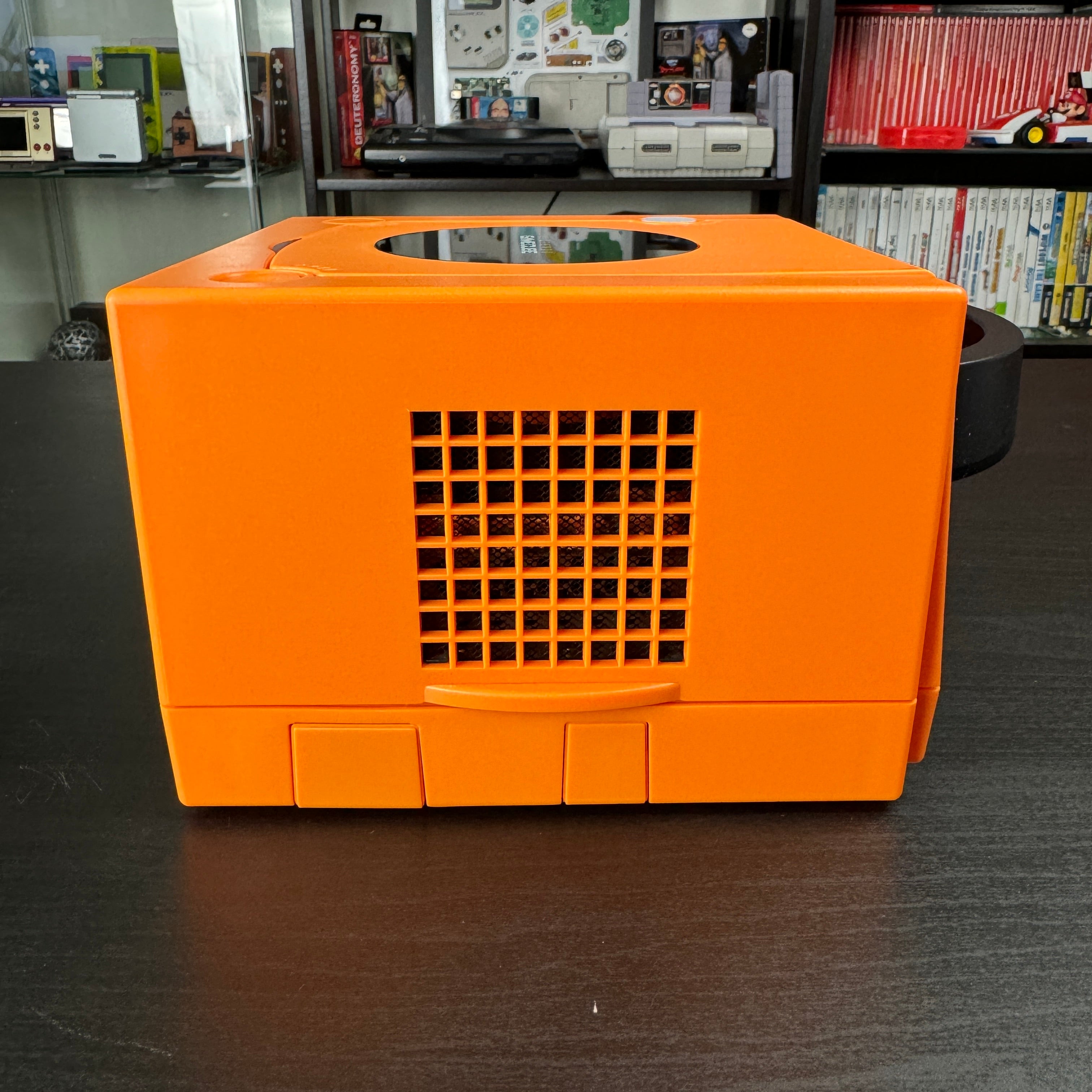 Spice Orange Modded GameCube (New Shell DOL-001)