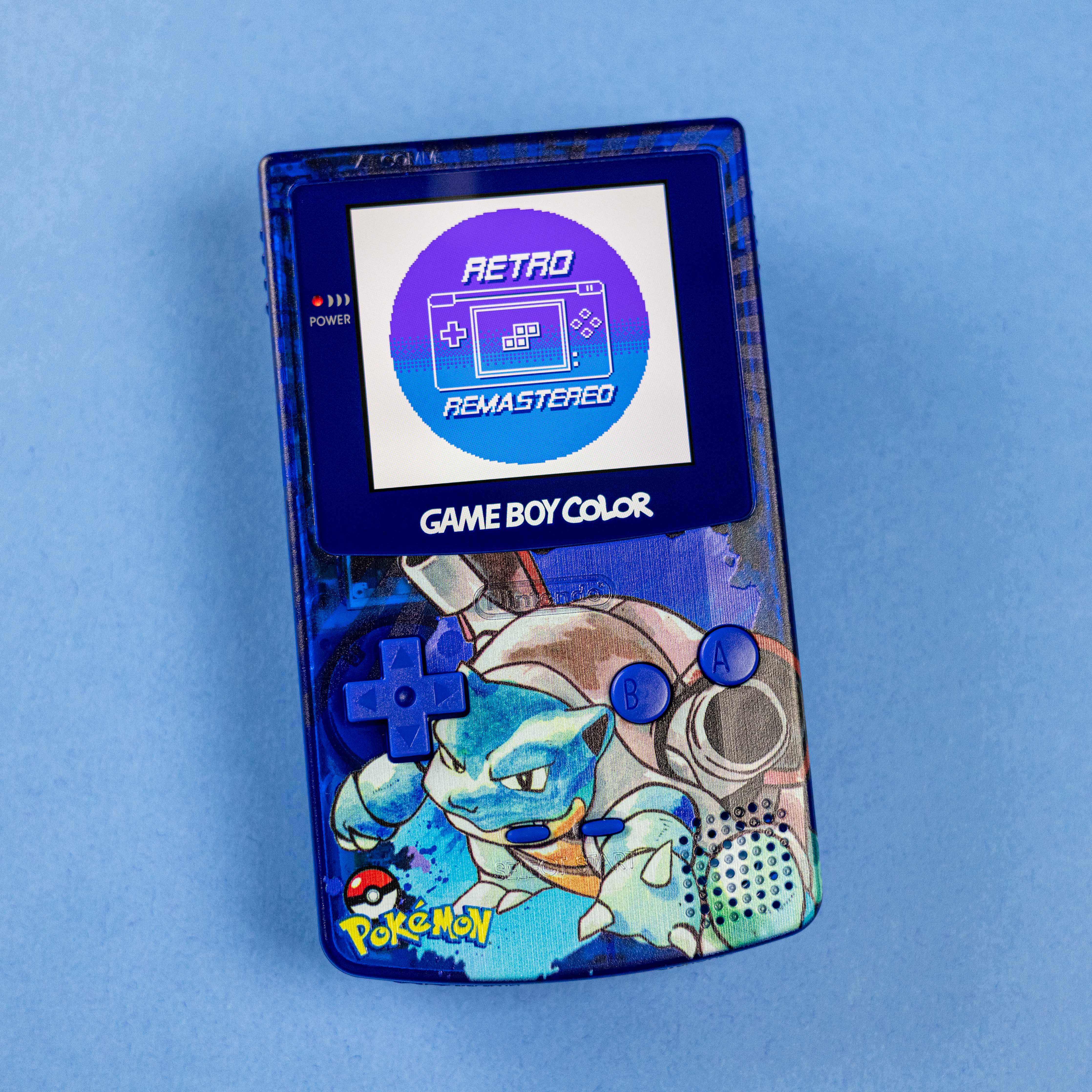 Modded Game Boy Color w/ IPS Display (Blastoise)