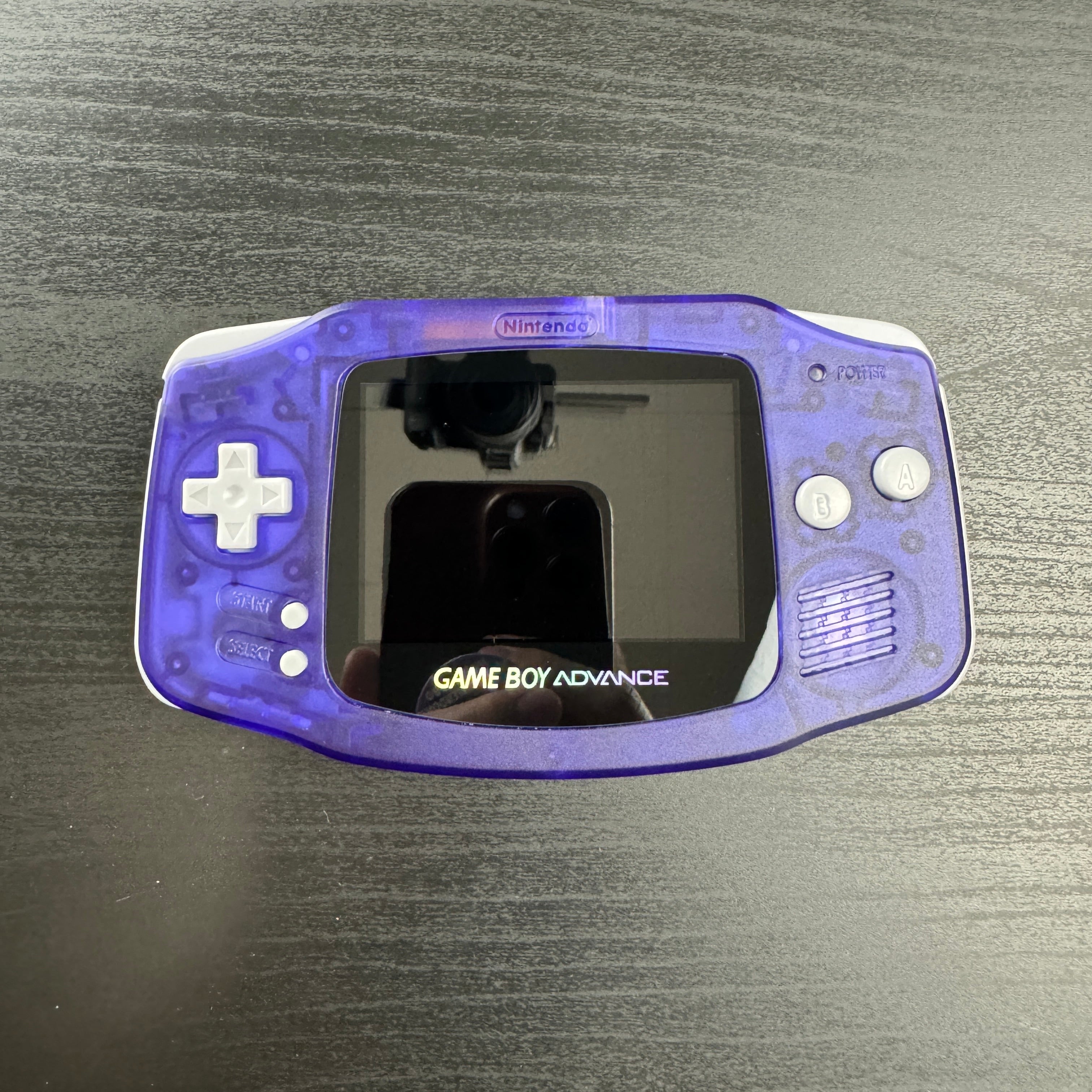 Modded Game Boy Advance W/ IPS V5 Screen (Midnight Blue)