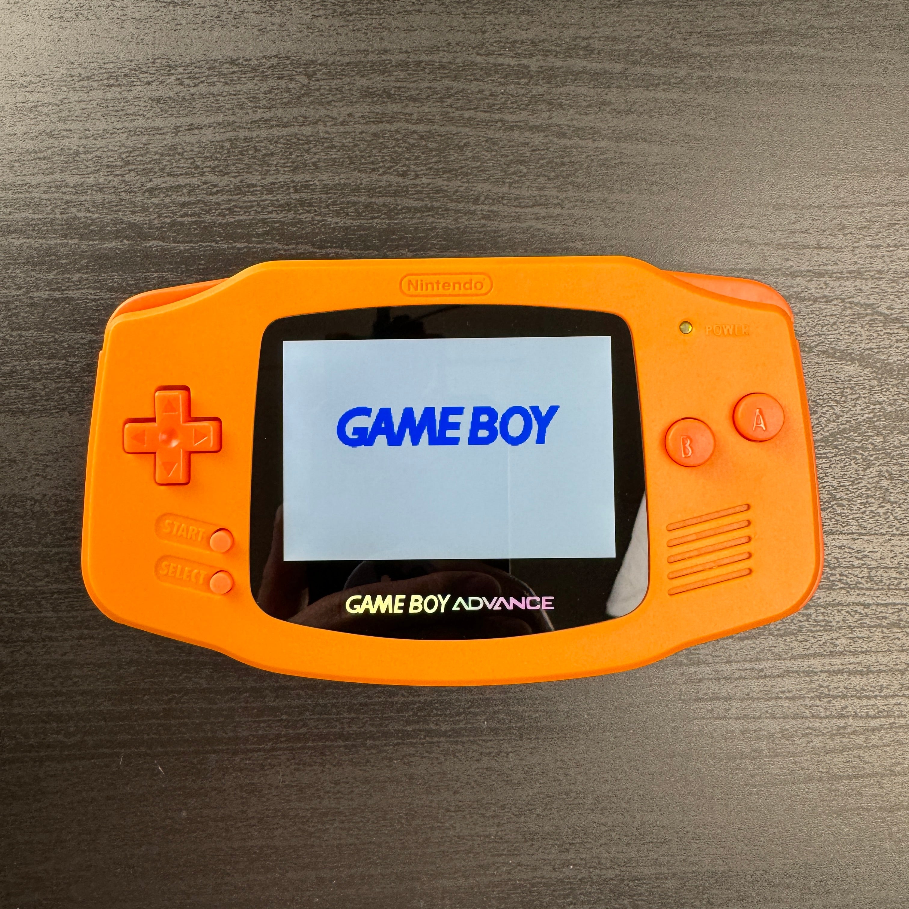 Modded Game Boy Advance W/ IPS V5 Screen (All Orange)