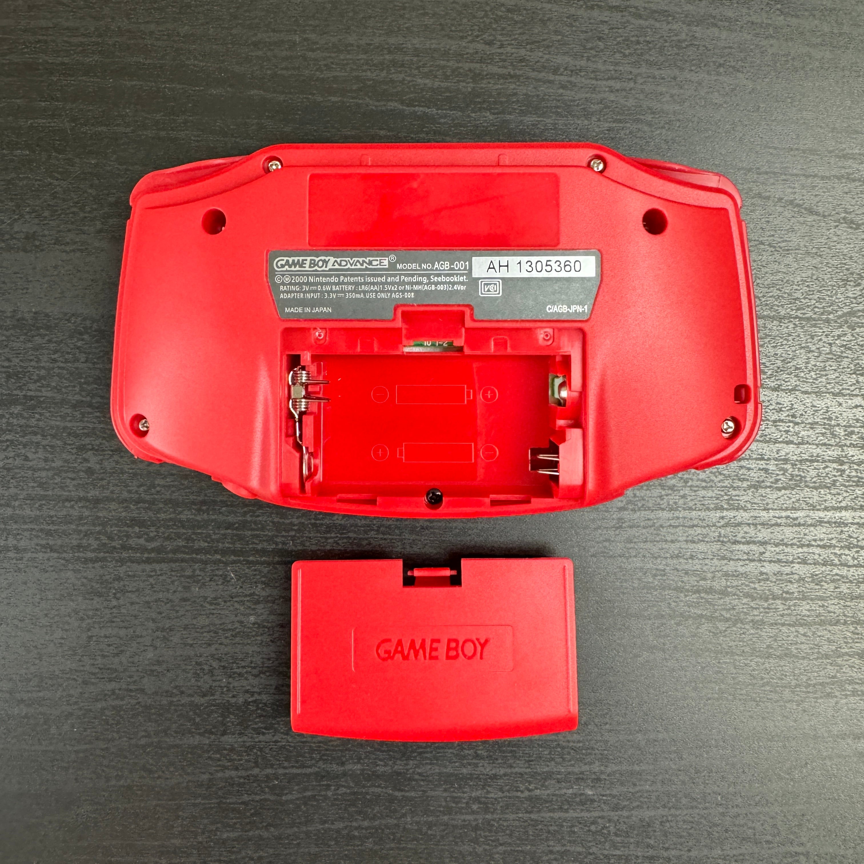 Modded Game Boy Advance W/ IPS V5 Screen (All Red)