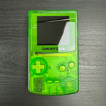 Load image into Gallery viewer, Modded Game Boy Color w/ IPS Display (Clear Green and Lime)
