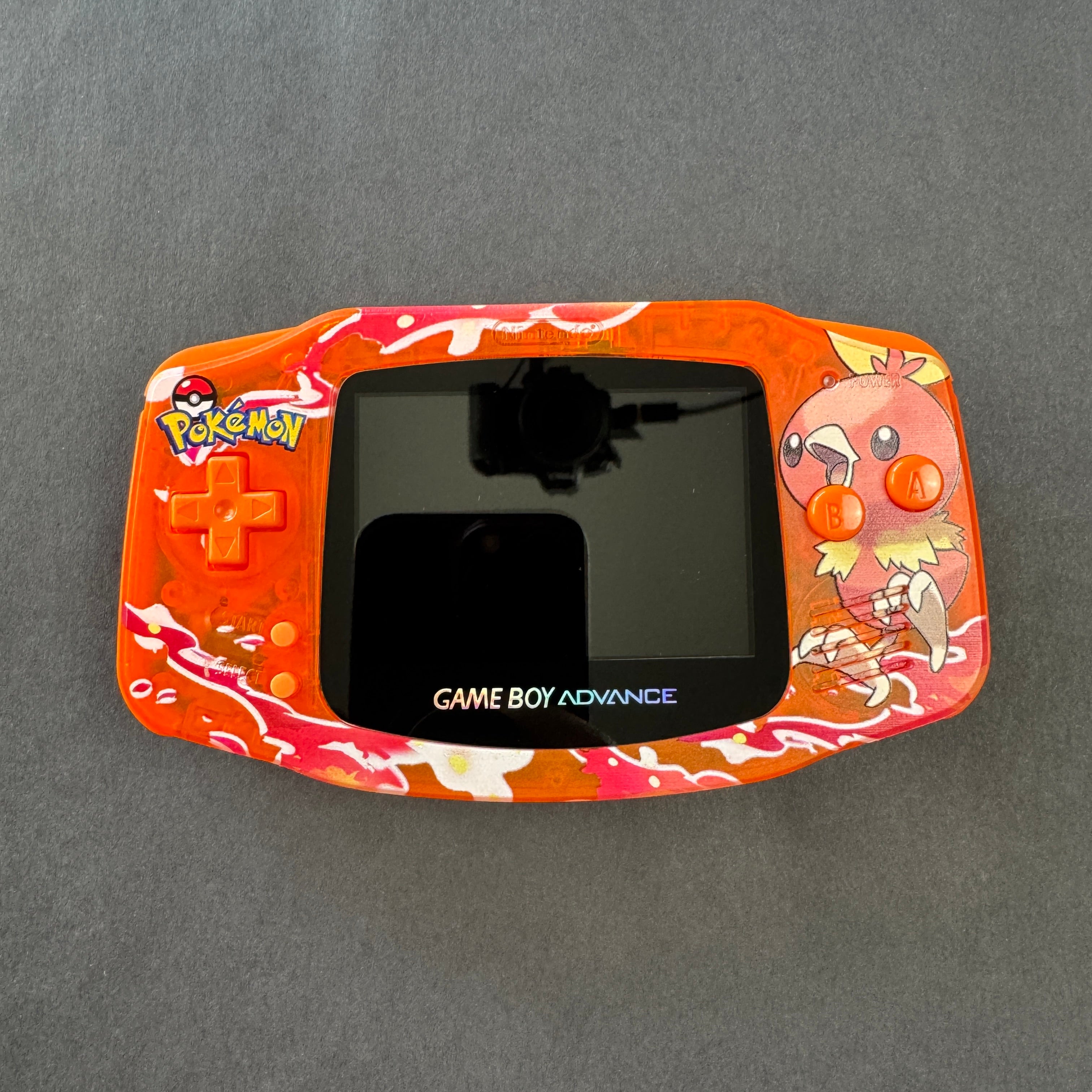 Modded Game Boy Advance W/ IPS V2 Screen (Torchic)