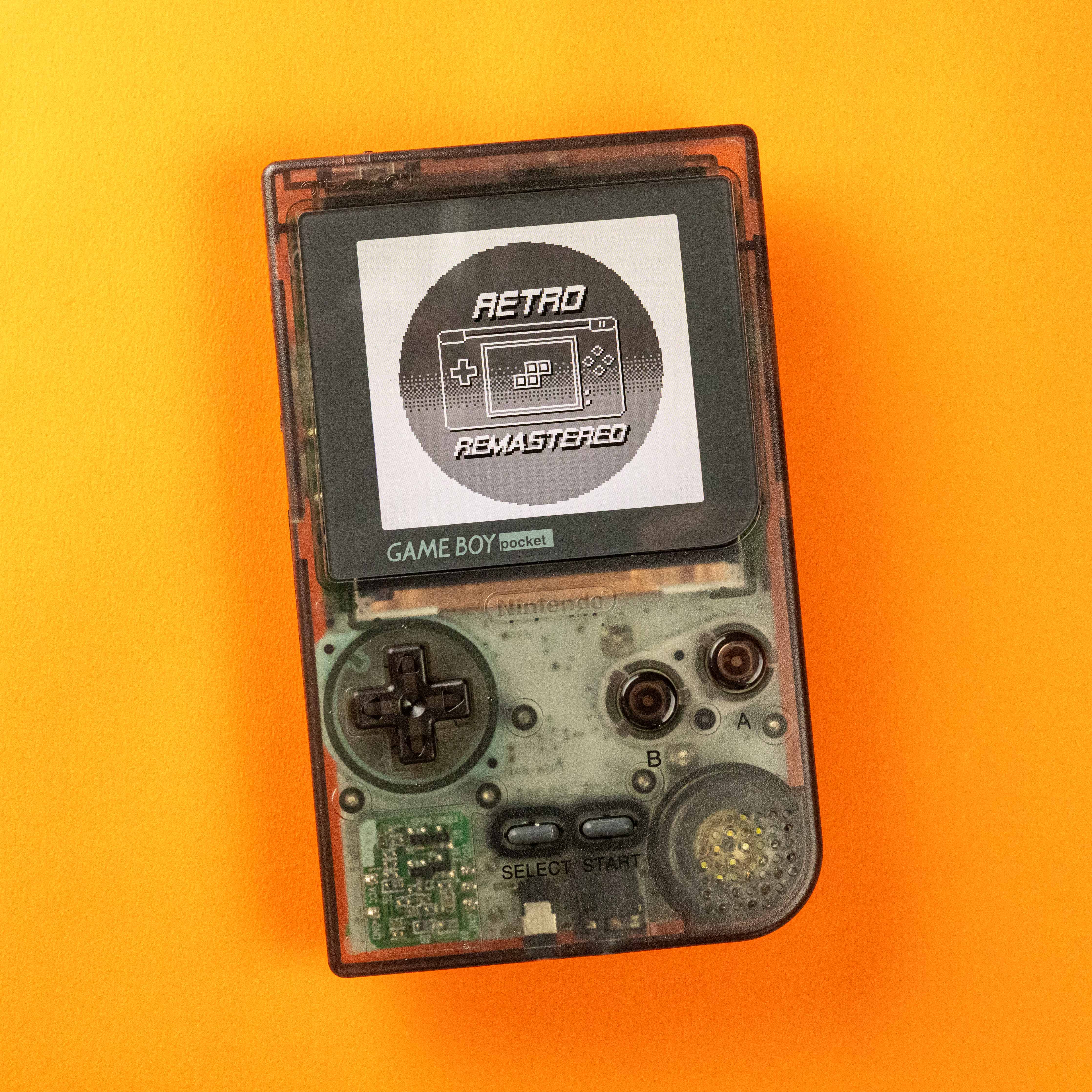 Modded Game Boy Pocket w/ IPS Display (Clear Black)