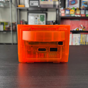 Clear Orange Modded GameCube (New Shell DOL-001)