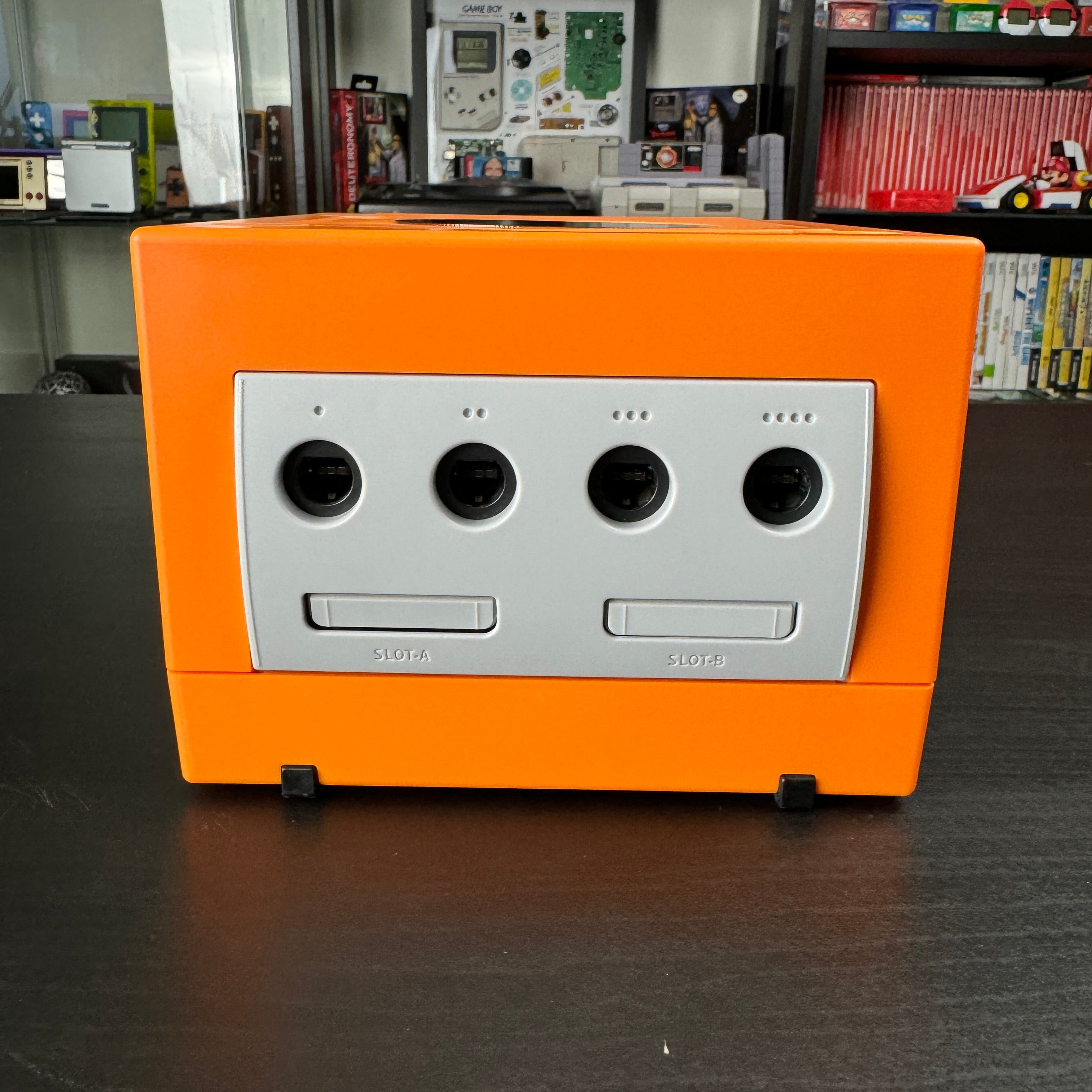 Spice Orange Modded GameCube (New Shell DOL-001)