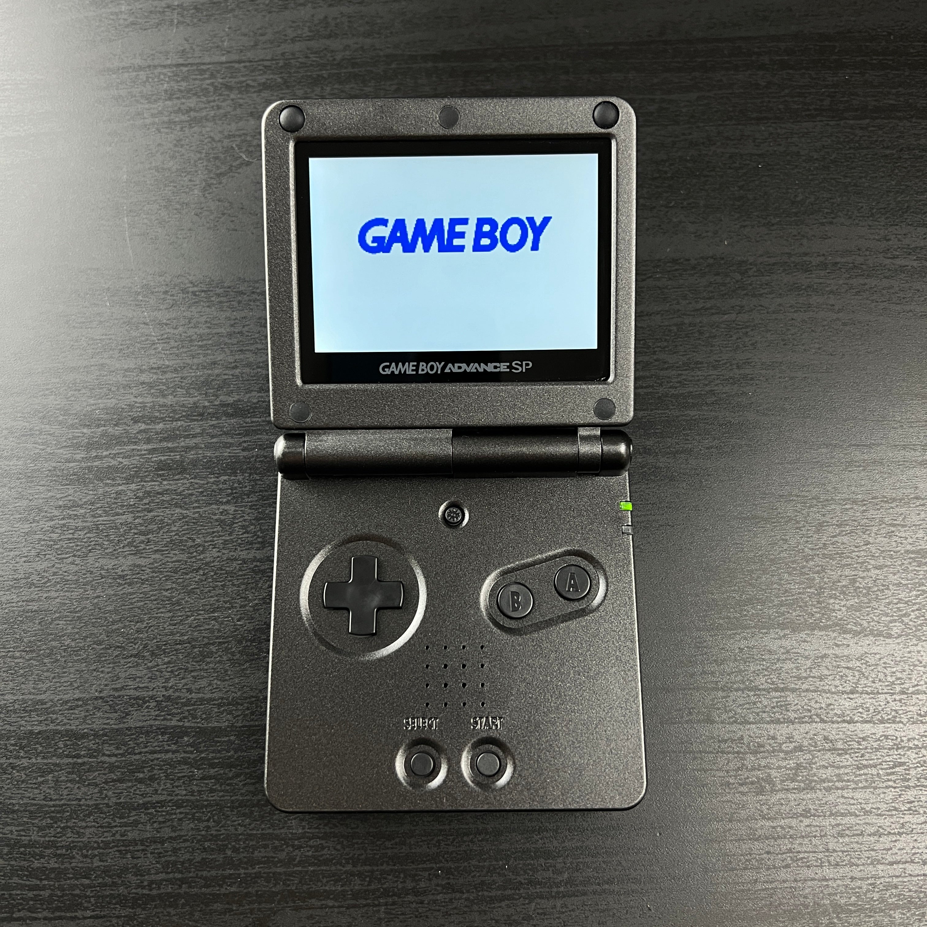 Modded Game Boy Advance SP W/ IPS V5 Screen (All Black)