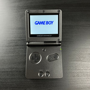 Modded Game Boy Advance SP W/ IPS V5 Screen (All Black)