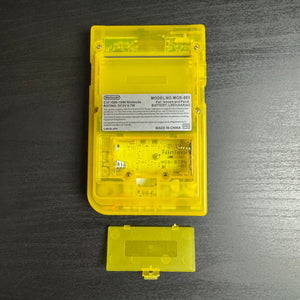 Modded Game Boy Pocket w/ IPS Display (Clear Yellow)