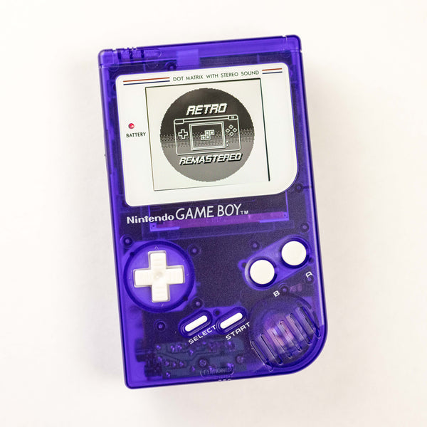 Modded DMG Game Boy w/ IPS Display (Midnight Blue and White