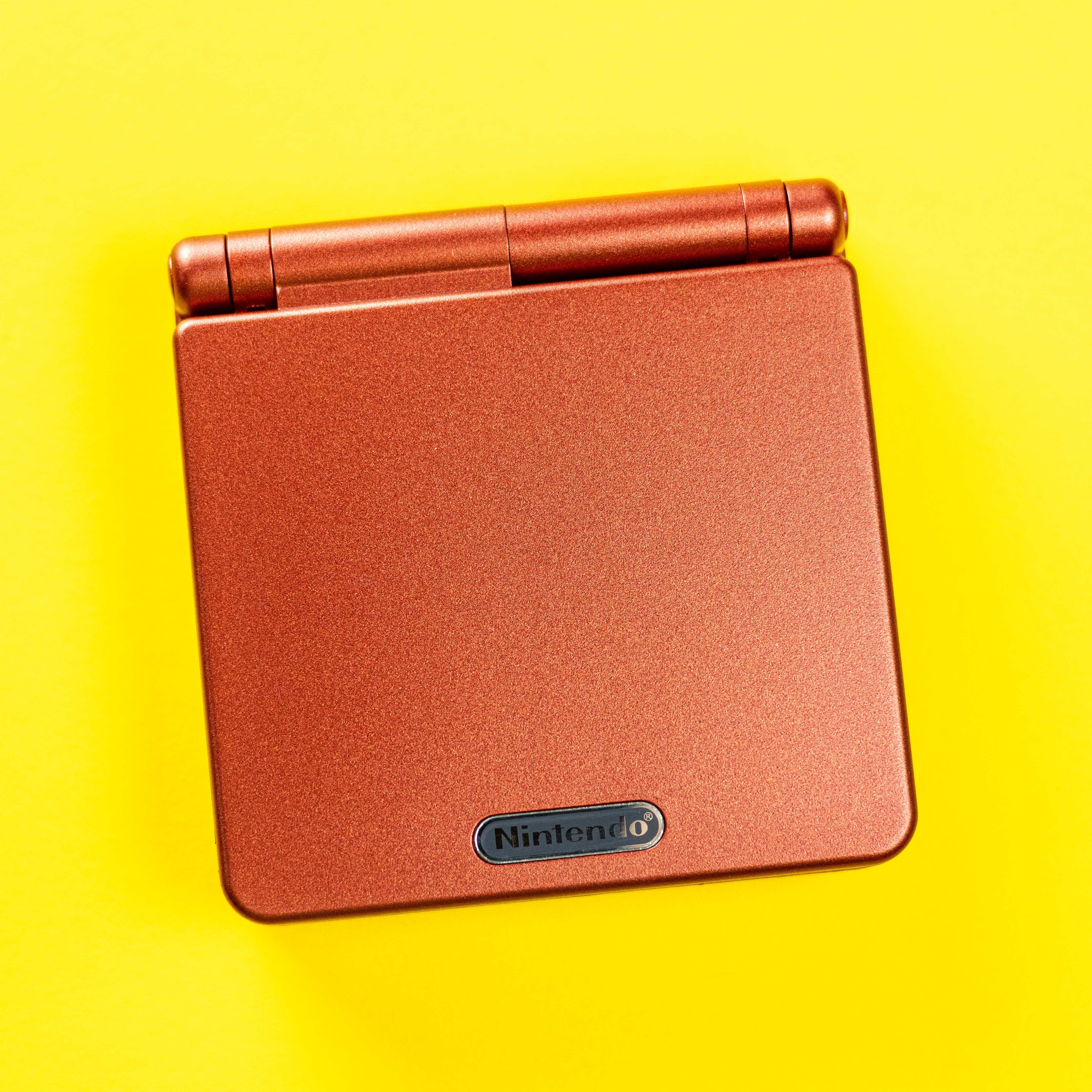 Modded Game Boy Advance SP W/ IPS V2 Screen (Classic Crimson)