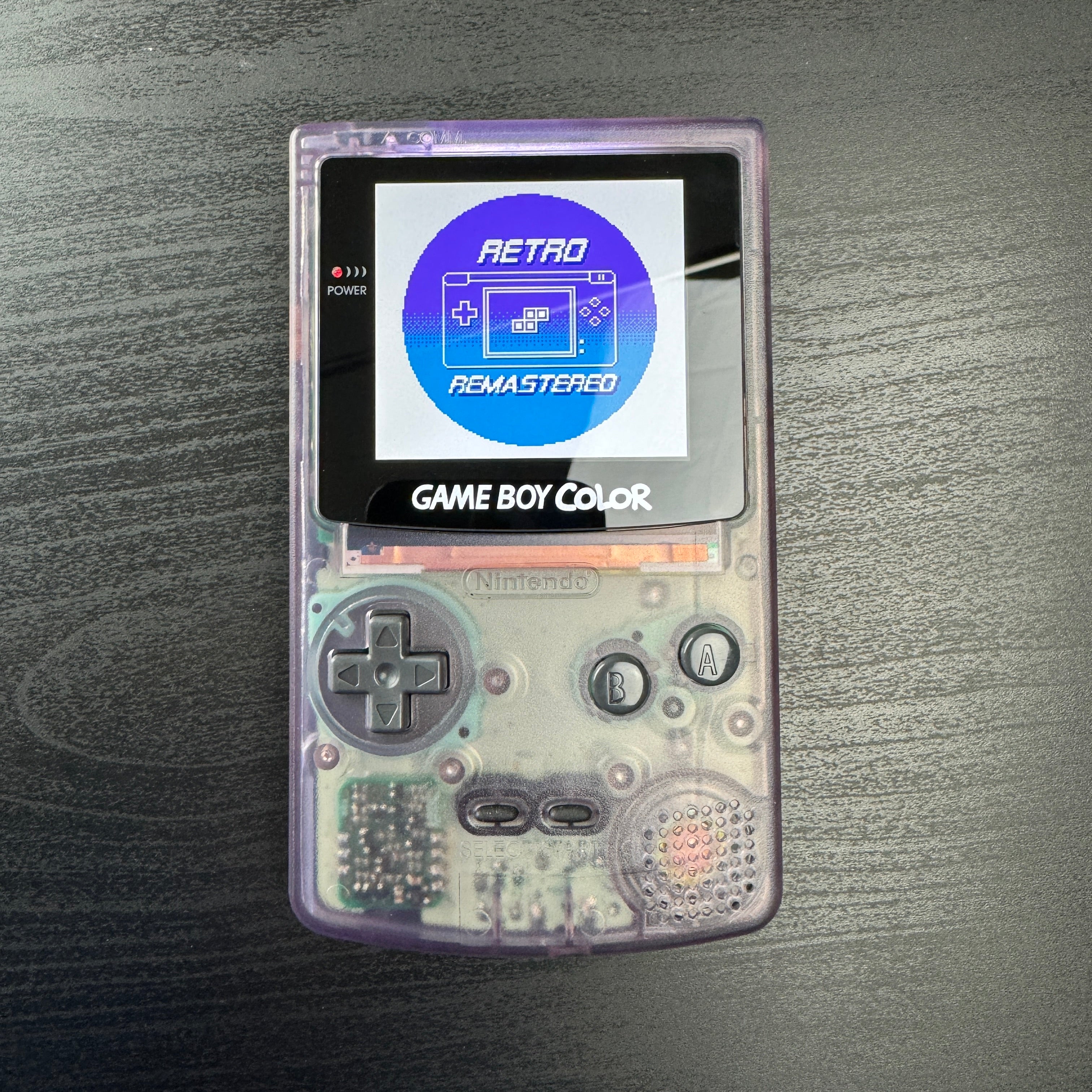 Modded Game Boy Color w/ AMOLED Display (Atomic Purple)