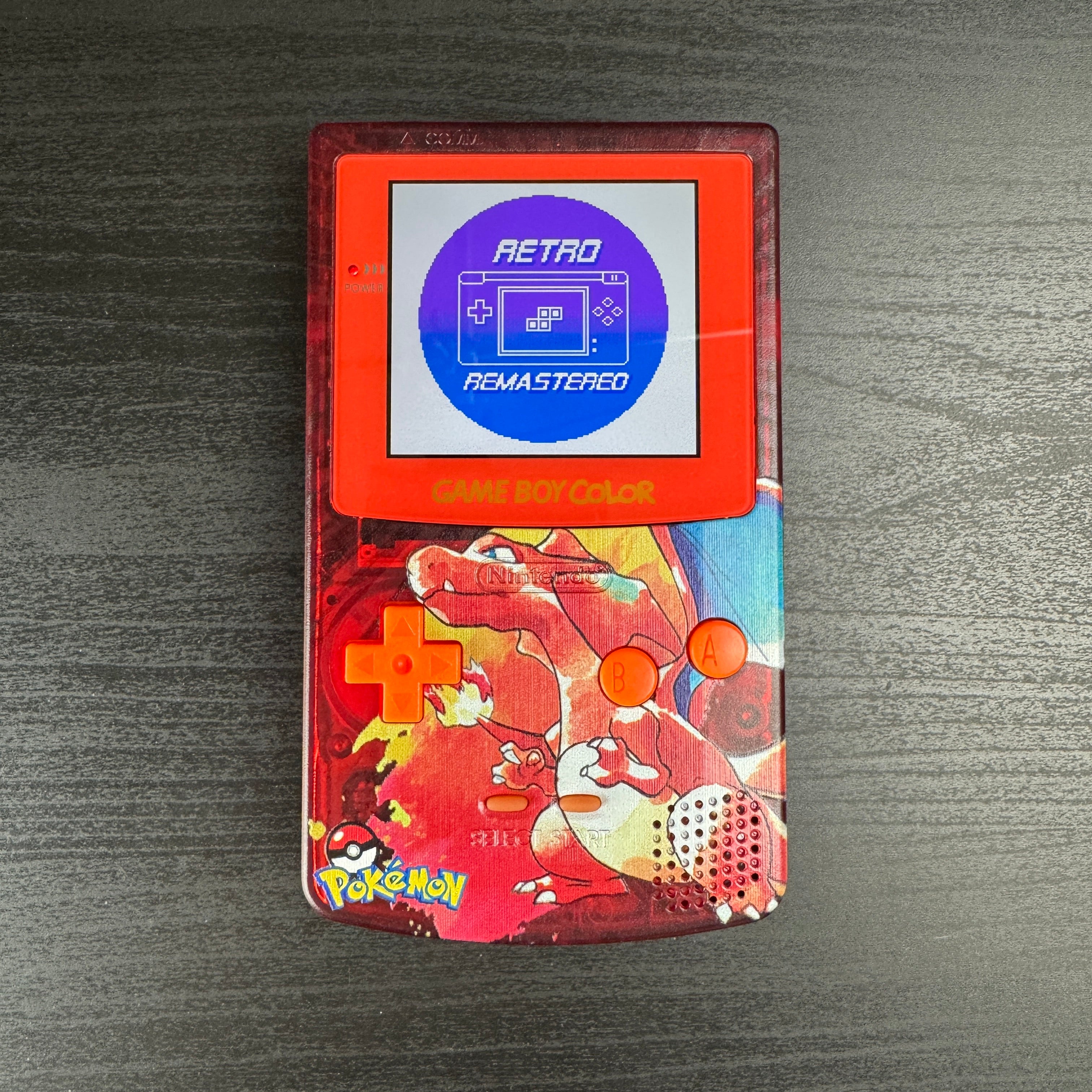 Modded Game Boy Color w/ IPS Display (Charizard)