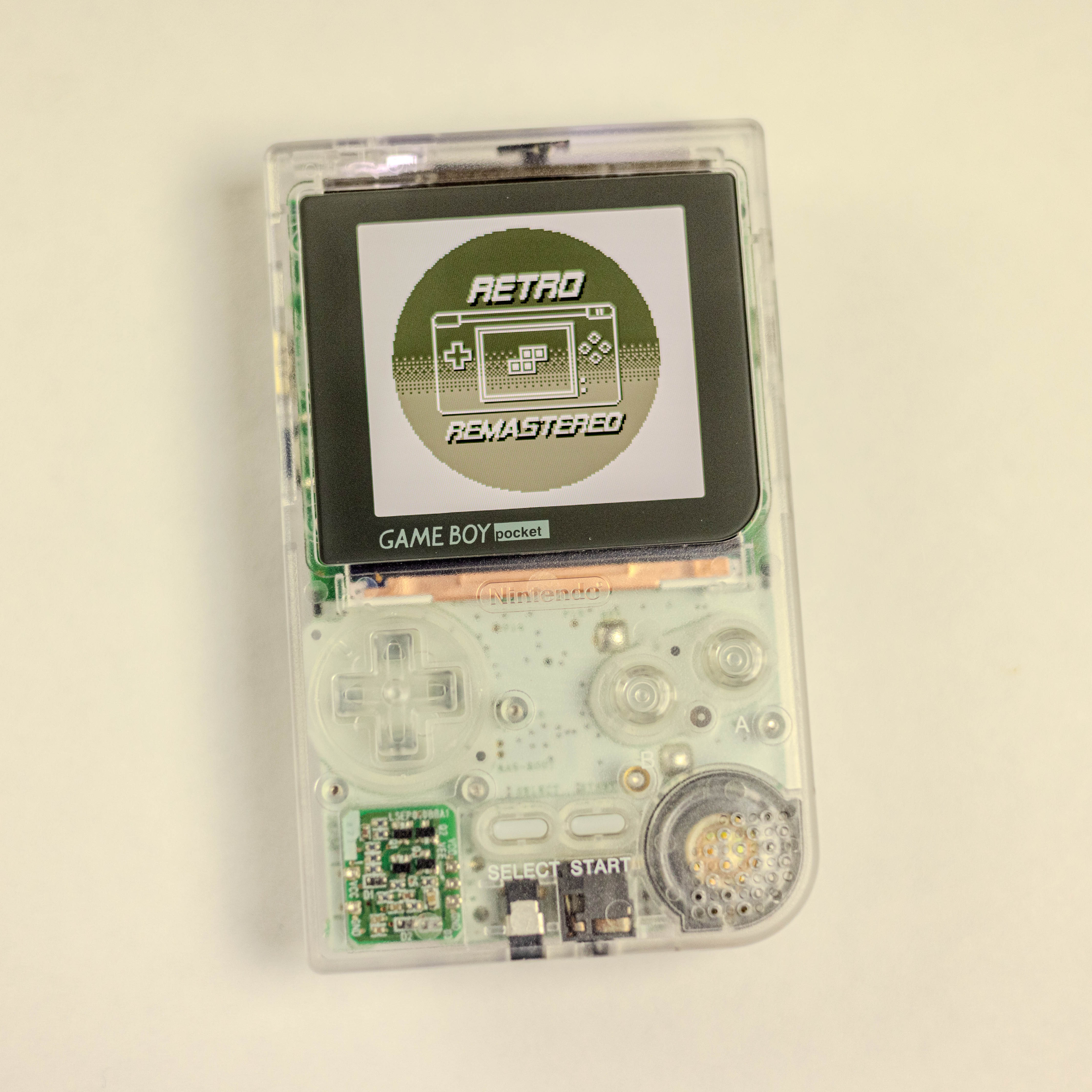 Modded Game Boy Pocket w/ IPS Display (All Clear)