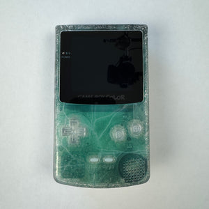 Modded Game Boy Color w/ AMOLED Display (Black Ice Permafrost)