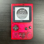 Load image into Gallery viewer, Modded Game Boy Pocket w/ IPS Display (Clear Red/Pink)
