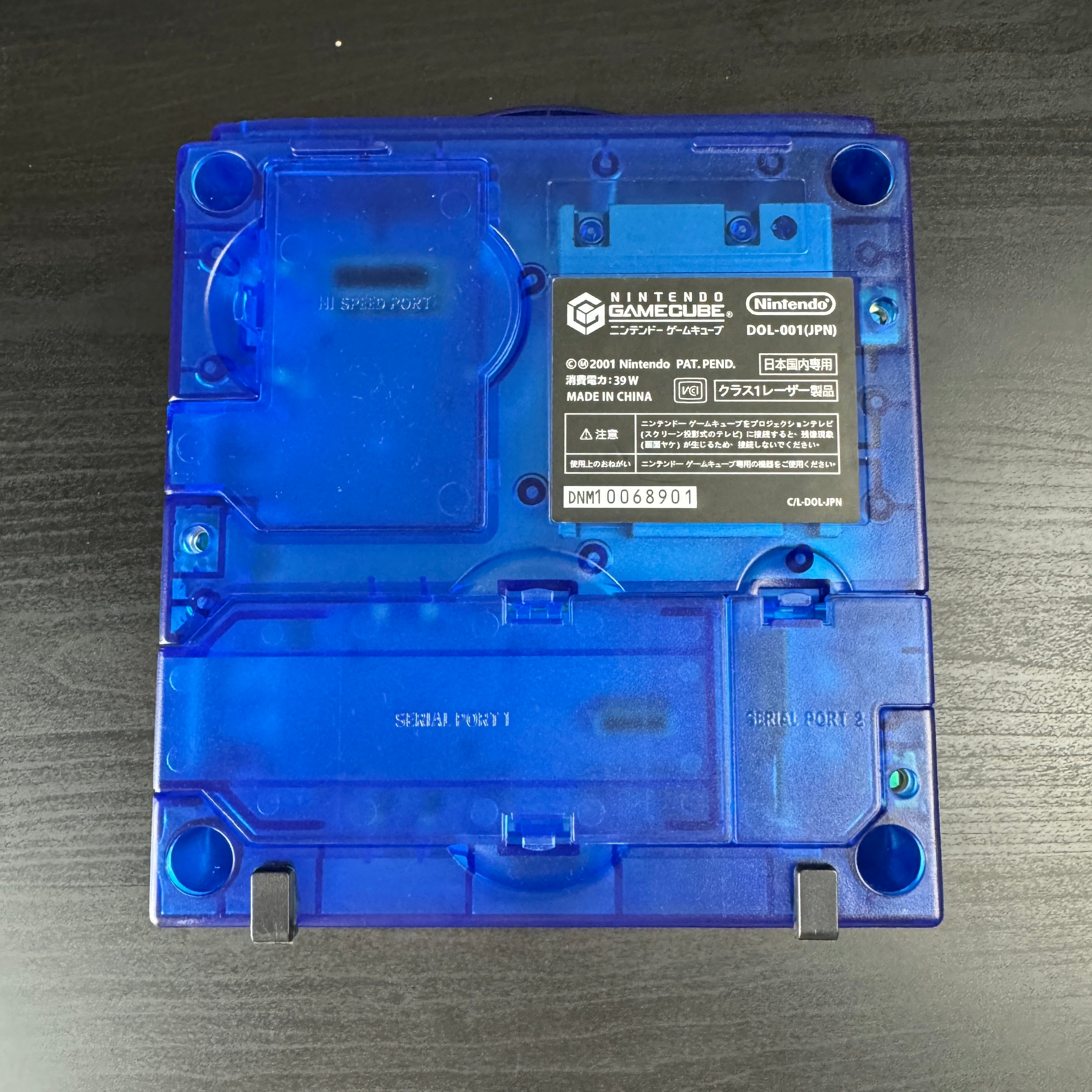 Clear Blue Modded GameCube (New Shell DOL-001)