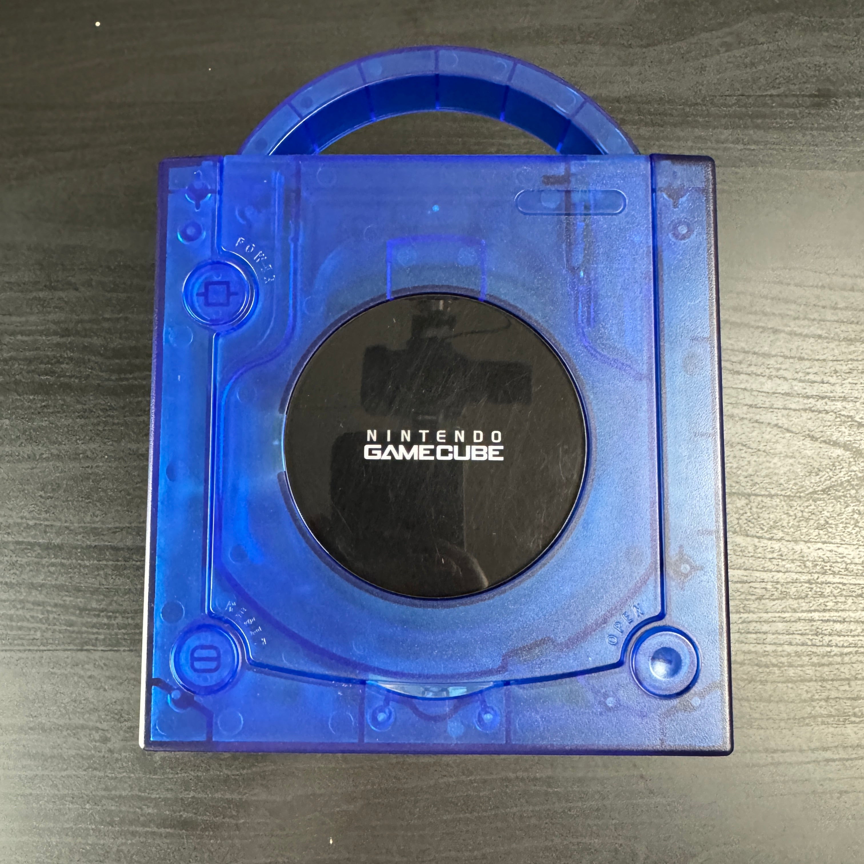 Clear Blue Modded GameCube (New Shell DOL-001)