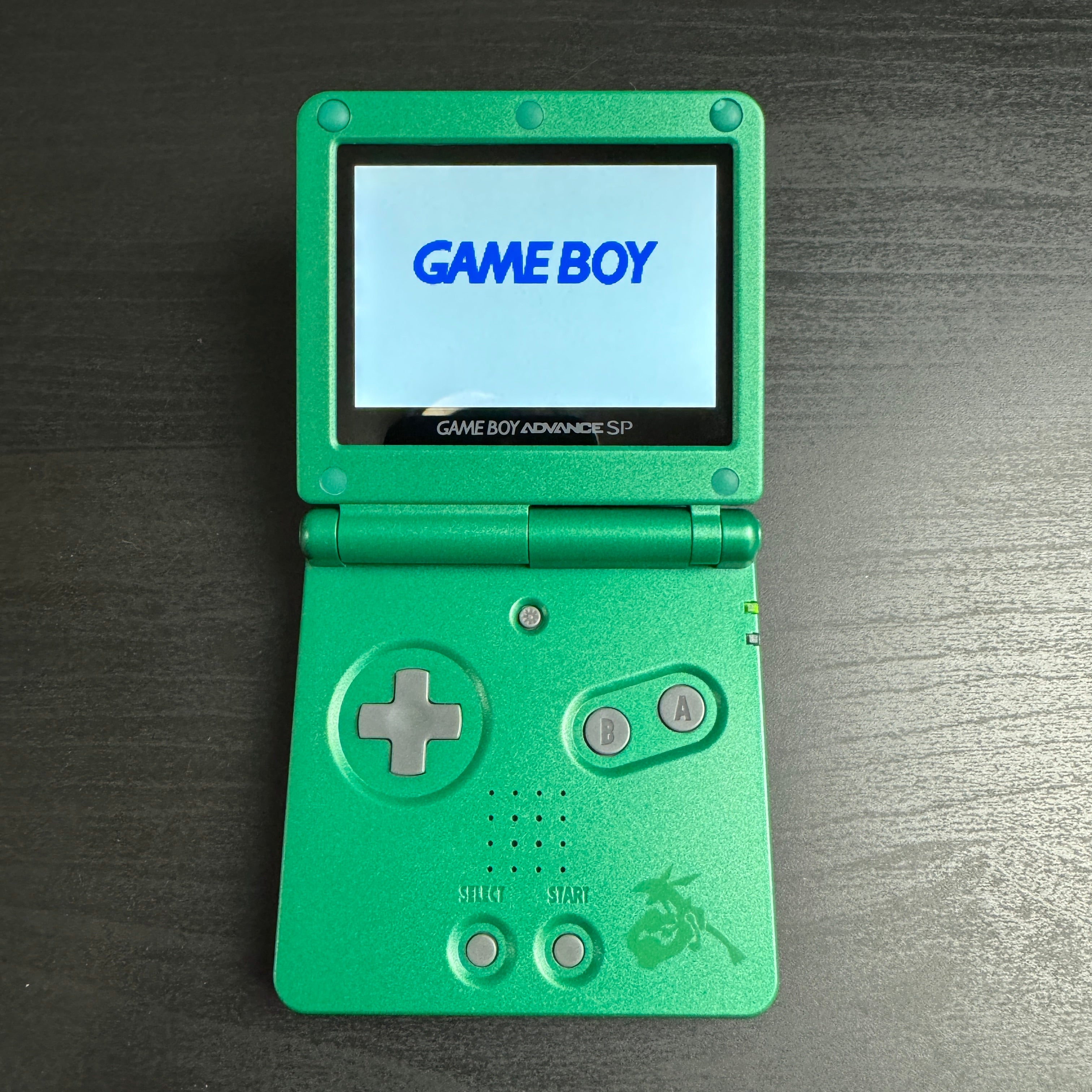 [USB-C] Modded Game Boy Advance SP W/ IPS V2 Screen (Emerald)