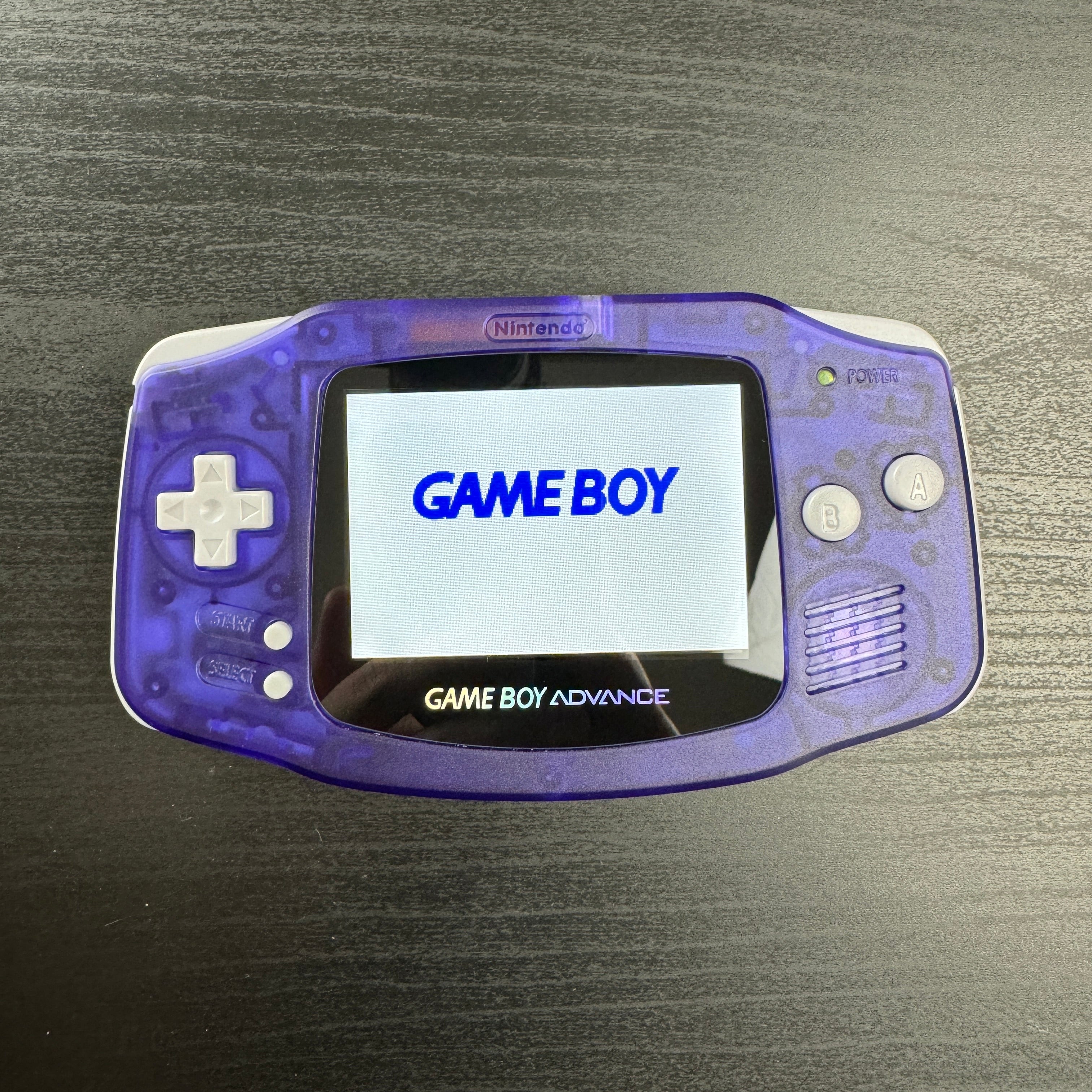 Modded Game Boy Advance W/ IPS V5 Screen (Midnight Blue)