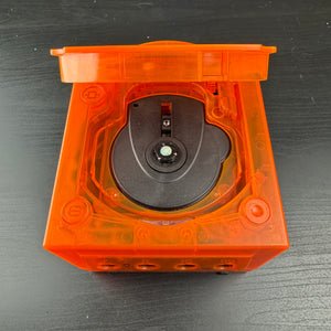 Clear Orange Modded GameCube (New Shell DOL-001)