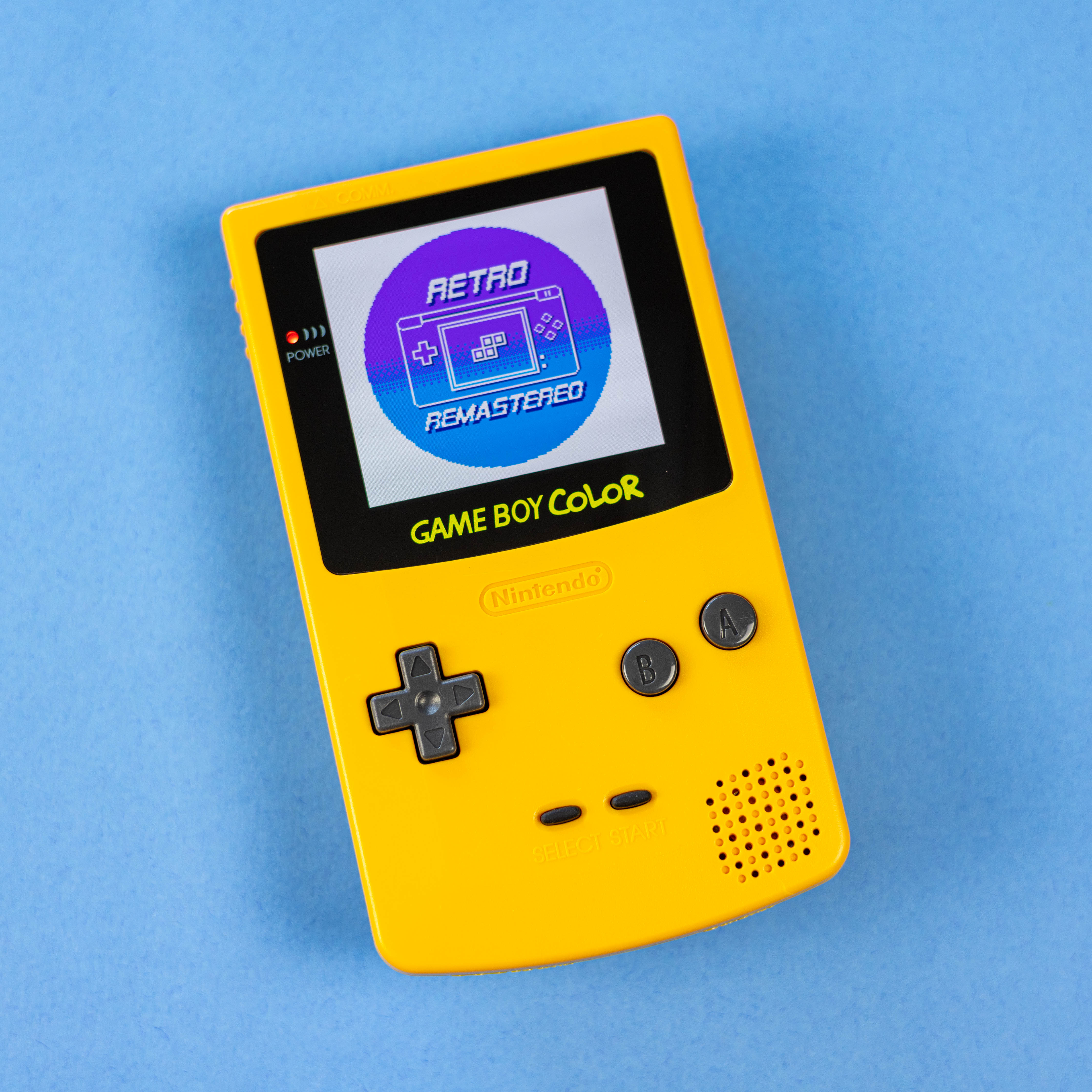 Modded Game Boy Color w/ AMOLED Display (Classic Dandelion)
