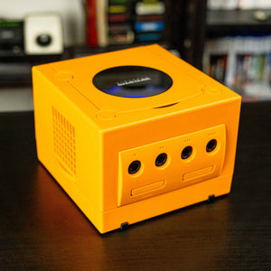 Spice Orange Modded GameCube (New Shell DOL-001)