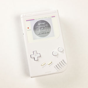 Modded DMG Game Boy w/ FP IPS Display (All White)