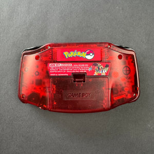 Modded Game Boy Advance W/ IPS V2 Screen (Groudon)