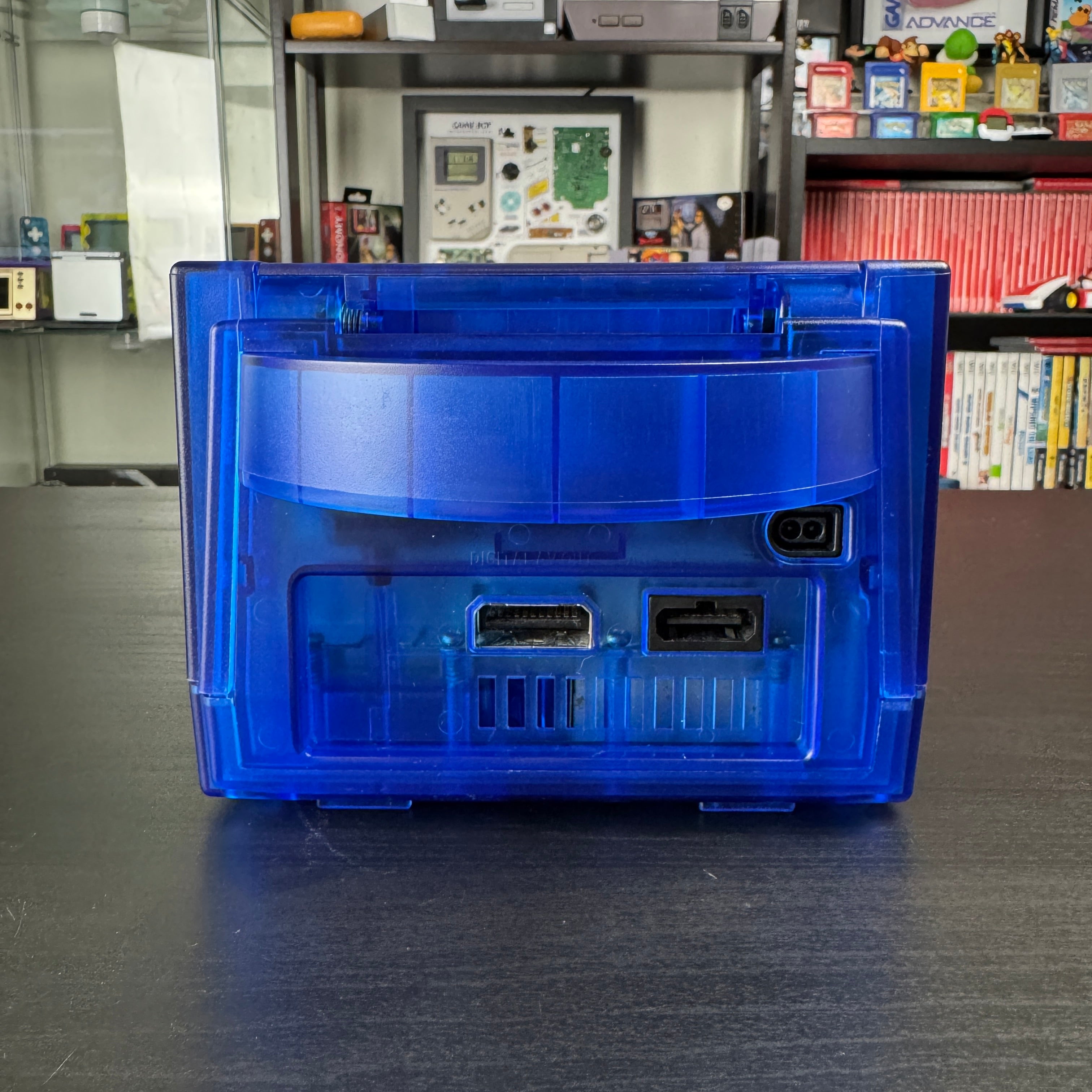 Clear Blue Modded GameCube (New Shell DOL-001)