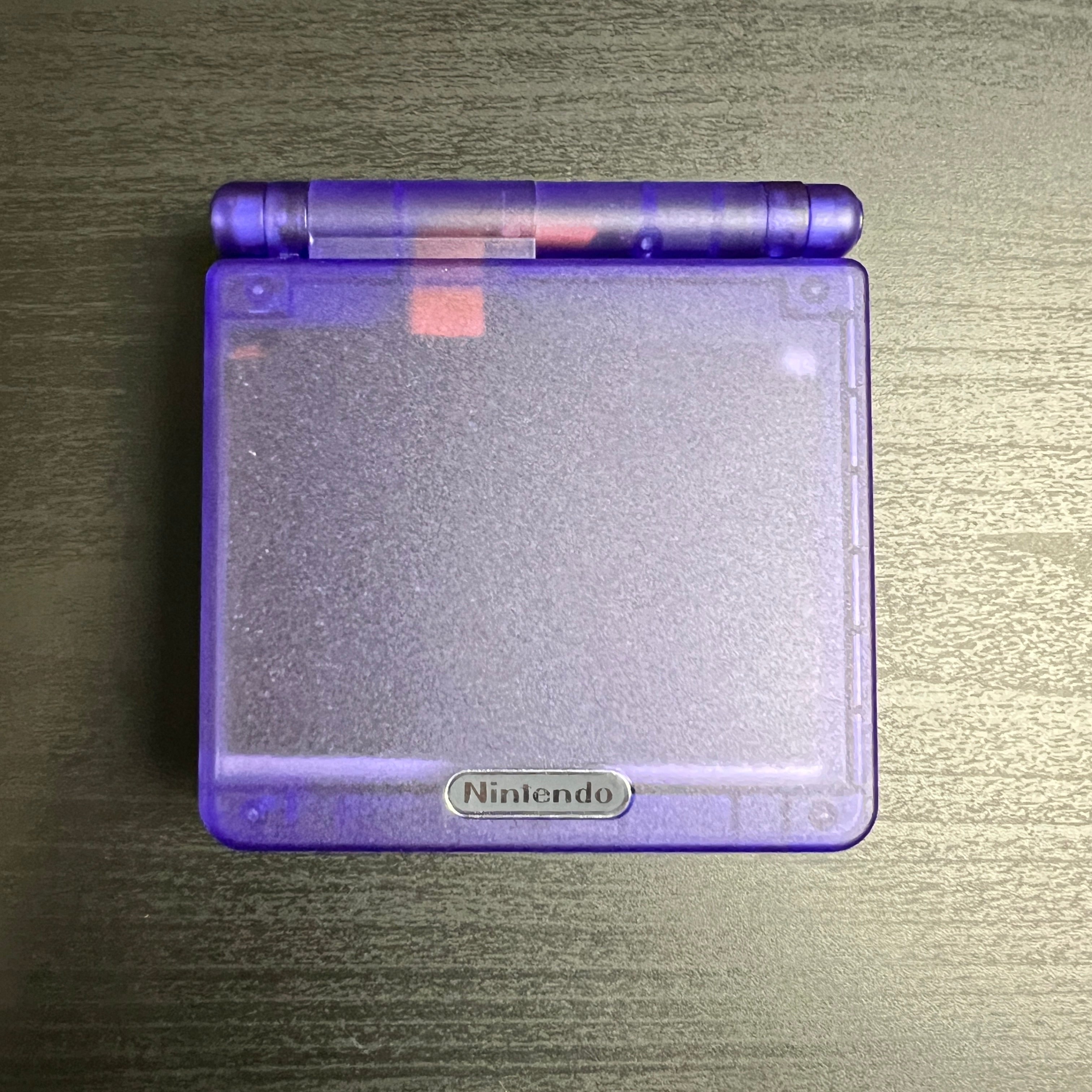 Modded Game Boy Advance SP W/ IPS V2 Screen (Midnight Blue and Black)