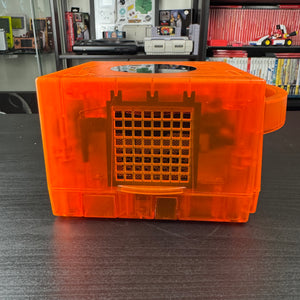 Clear Orange Modded GameCube (New Shell DOL-001)