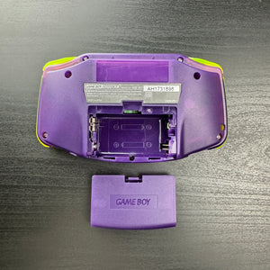 Modded Game Boy Advance W/ IPS V2 Screen (Clear Purple and Extreme Green)