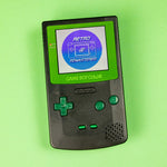 Load image into Gallery viewer, Modded Game Boy Color w/ IPS Display (Black and Green)
