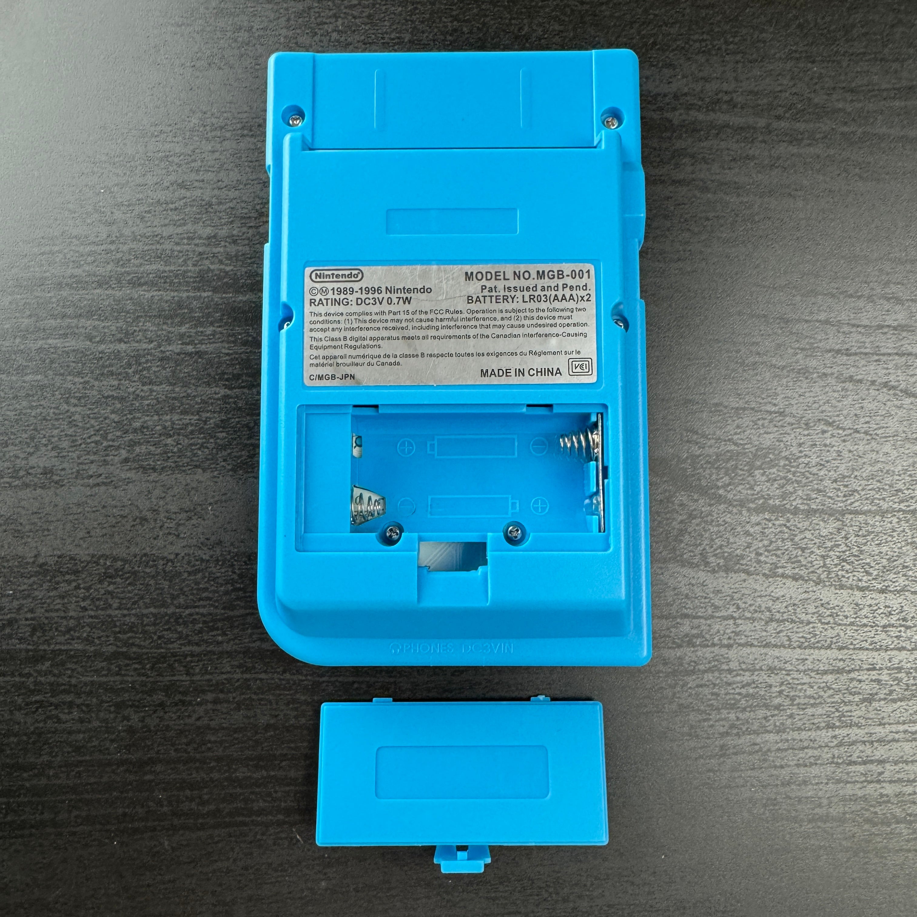 Modded Game Boy Pocket w/ IPS Display (Blue & Yellow)