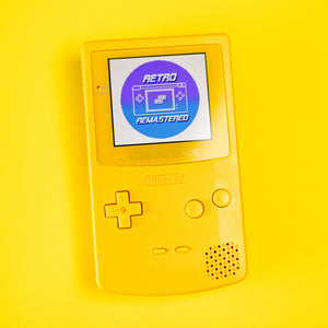 Modded Game Boy Color w/ IPS Display (All Yellow)