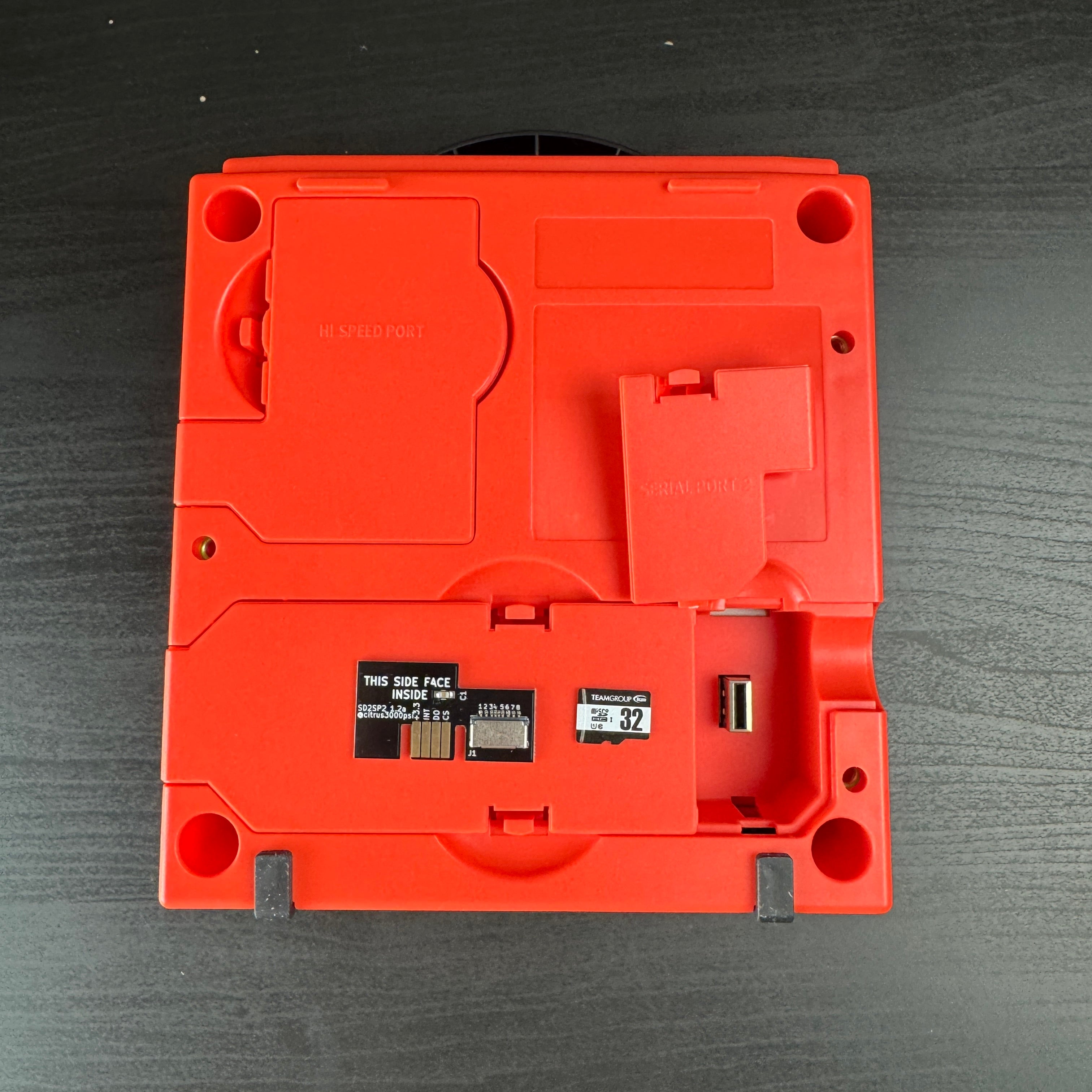 Red Modded GameCube (NEW Shell DOL-001)