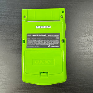 Modded Game Boy Color w/ 2.6 inch CGS IPS Screen (Lime)