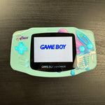 Load image into Gallery viewer, Modded Game Boy Advance W/ Laminated IPS FP 3.0 Screen (Suicune w/ Upgraded FP Pink Mobo)
