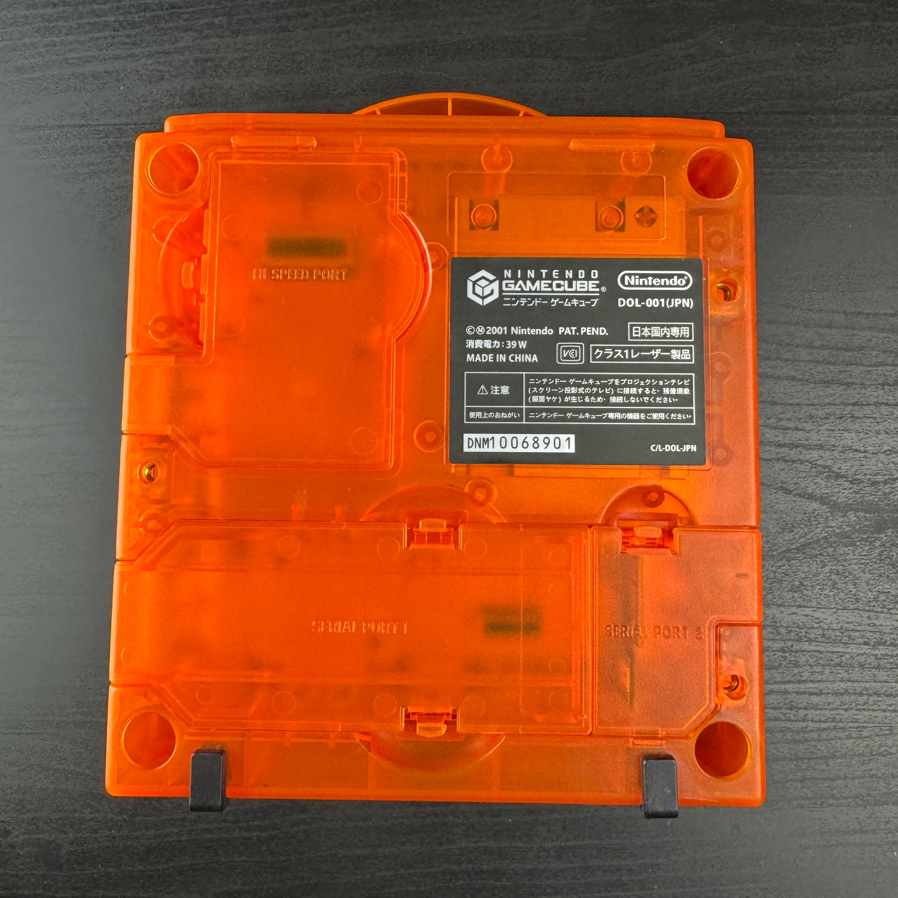 Clear Orange Modded GameCube (New Shell DOL-001)