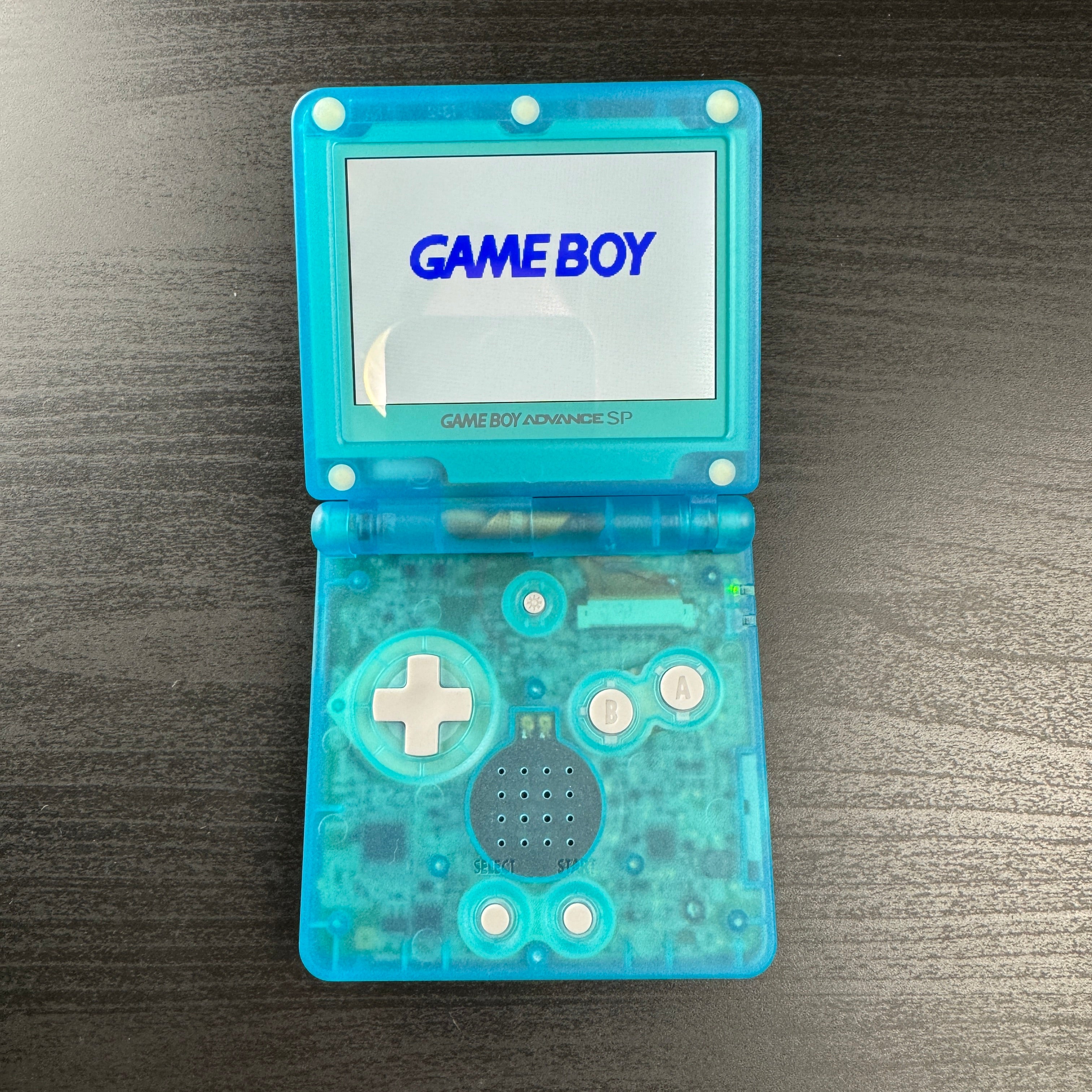 Modded Game Boy Advance SP W/ IPS V2 Screen [USB-C] (Suicune)
