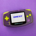 Load image into Gallery viewer, Modded Game Boy Advance W/ IPS V2 Screen (Clear Purple and Extreme Green)
