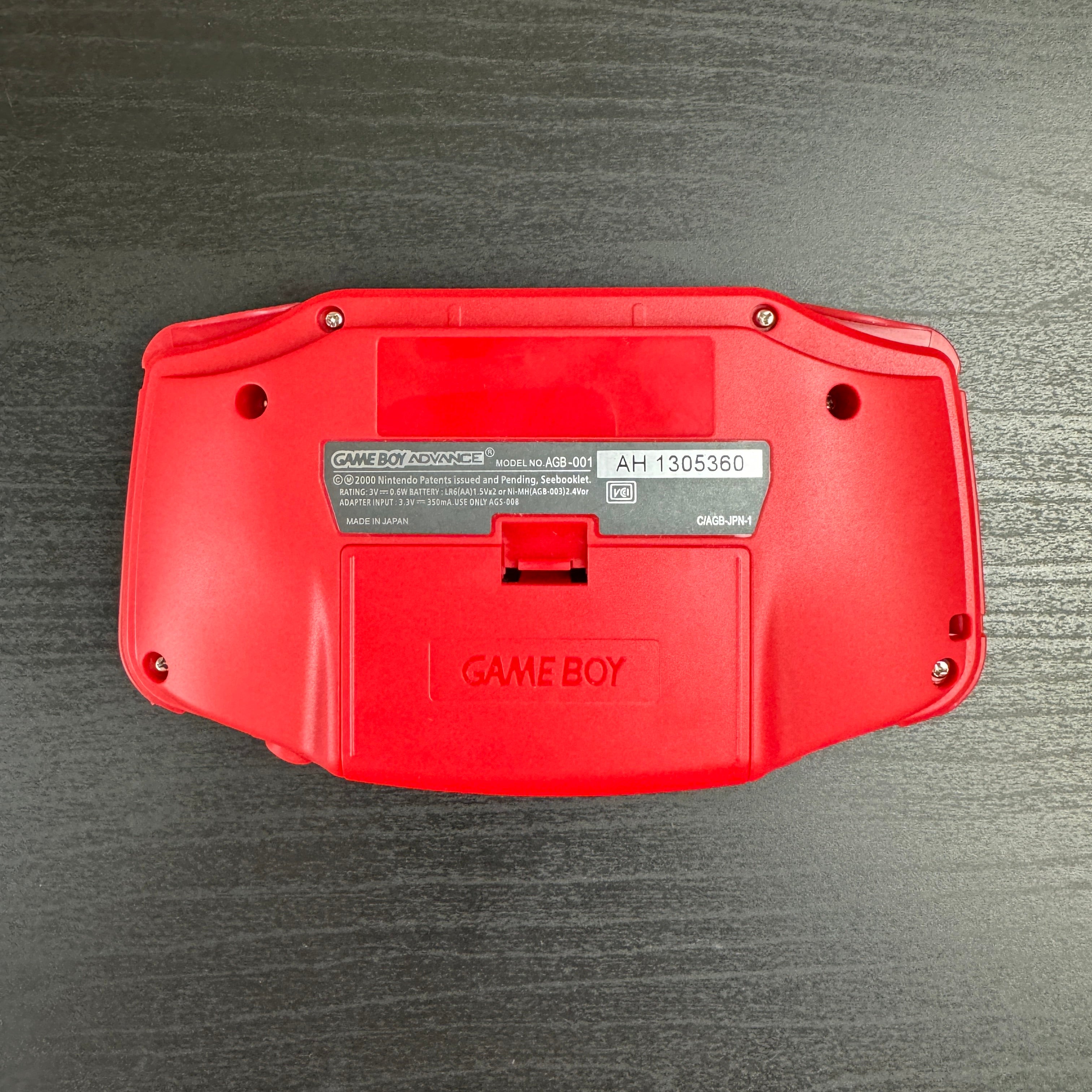 Modded Game Boy Advance W/ IPS V5 Screen (All Red)