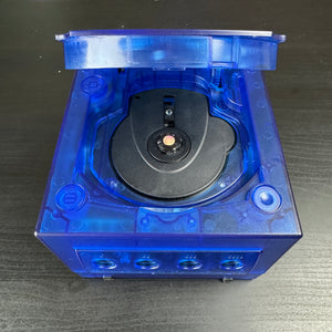 Clear Blue Modded GameCube (New Shell DOL-001)