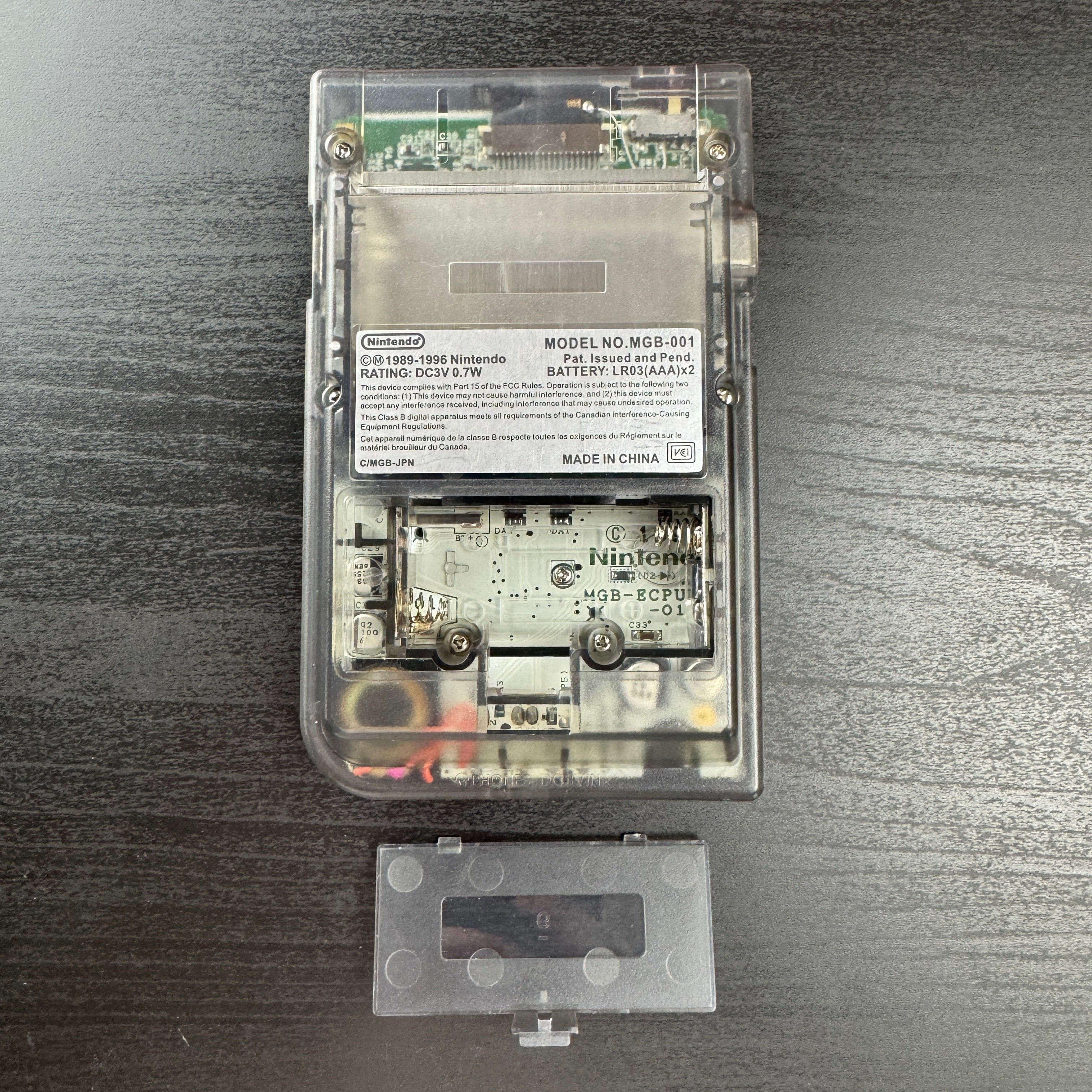 Modded Game Boy Pocket w/ IPS Display (Clear Black)