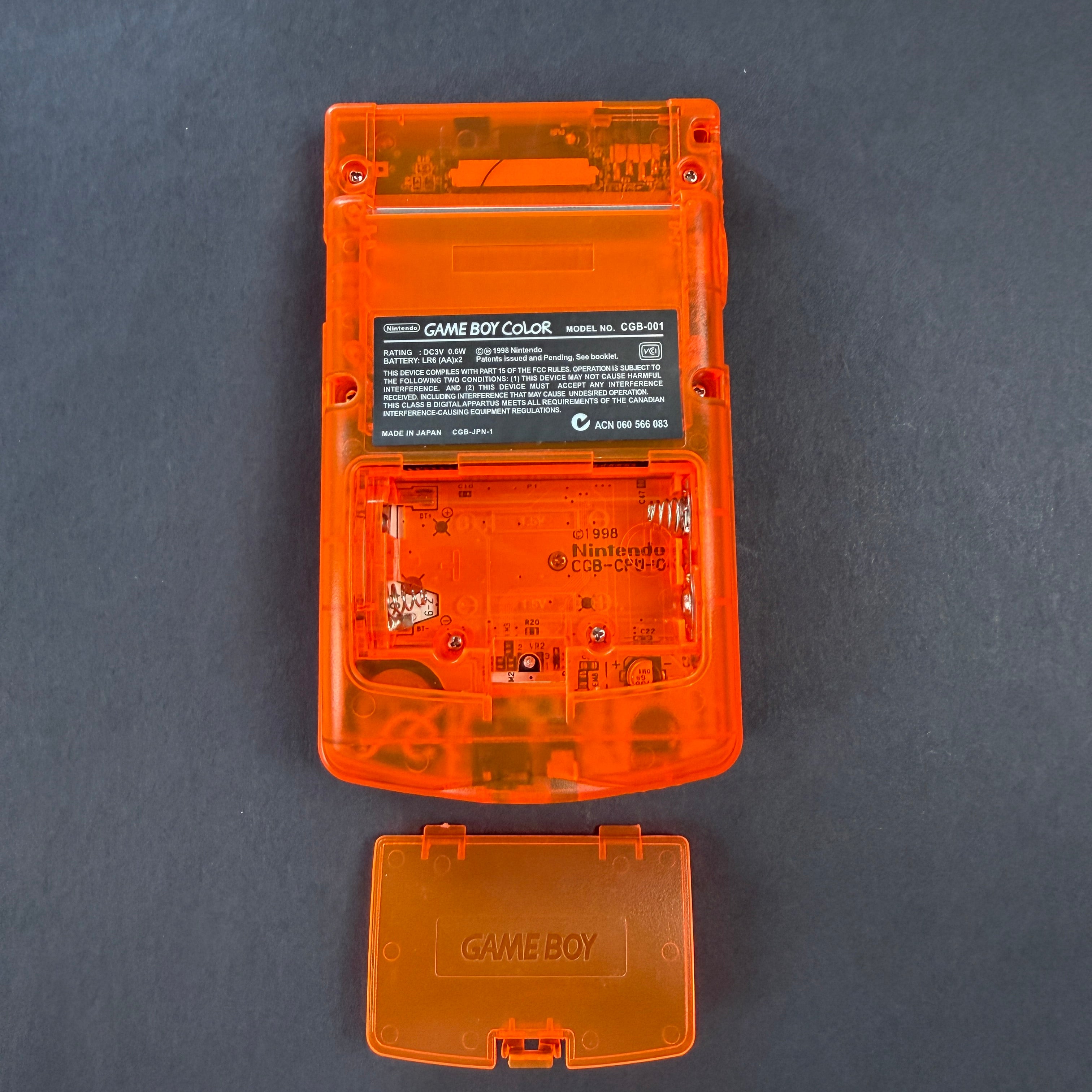 Modded Game Boy Color w/ IPS Display (Arcanine) – Retro Remastered